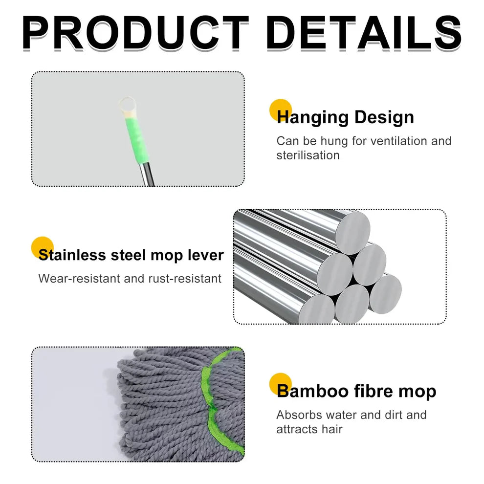 Self-twisting Water Rotating Mop